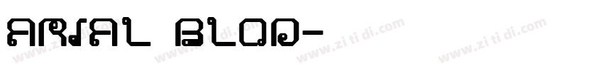 ARIAL BLOD字体转换